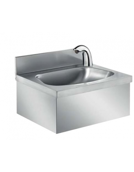 LAVAMANI A PARETE CON RUBINETTO A FOTOCELLULA - CM. 50X40X33H