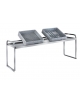 MENSOLA PORTACESTELLI INOX AISI 304 PER TAVOLO CERNITA - CM. 200X60X60H