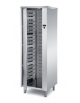 ARMADIO INOX AISI 304 PORTATEGLIE RISCALDATO VENTILATO,1 PORTA A BATTENTE TAMBURATA - PORTATA 20 TEGLIE CM 60X40 - CM 70X70x200H