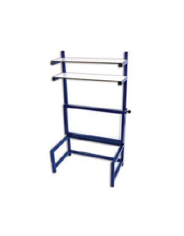 Panchina per disabili, struttura di acciaio, piano ribaltabile di cm 100x60