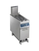 Friggitrice automatica a gas su mobile 1 Vasca lt. 23 - Con filtraggio automatico olio - Vasca a Y - cm 40x90x85/120h