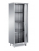 ARMADIO INOX AISI 304 CHIUSO CON 1 PORTA A BATTENTE TAMBURATA - CM. 60X60X200H