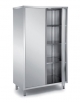 ARMADIO INOX AISI 304 CHIUSO CON 2 PORTE A BATTENTE TAMBURATE - CM. 140X60X170H