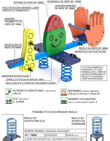 Giostra per bambini con disabilità