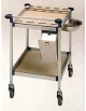 CARRELLO A DUE PIANI CON ACCESSORI - CM 80x50x80H