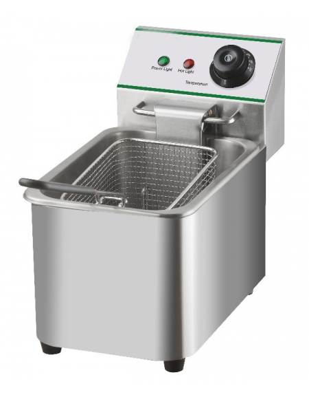 Friggitrice Elettrica Doppia Nuova Inox Professionale 2X3250W Monofase 2X13  L