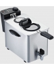Friggitrice elettrica 1 vasca 4 Lt. da banco in acciaio inox  - Potenza Kw 2,5 monofase - Con rubineto scarico olio