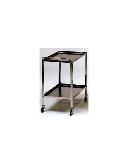 CARRELLO A DUE PIANI INOX CM.70X50