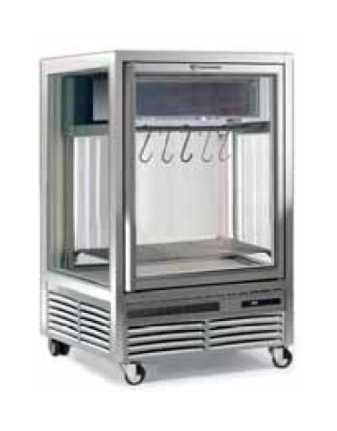 Vetrina Refrigerata per Carne - Griglie In Acciaio Inox - Capacità 550 Lt mm 795x730x2005h