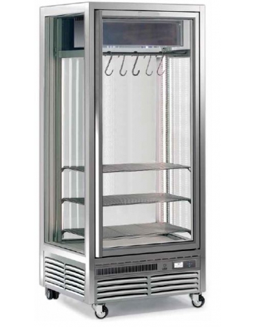 Vetrina Refrigerata per Carne - Griglie In Acciaio Inox - Capacità 1150 Lt mm 1542x730x2005h