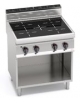 CUCINA AD INFRAROSSO CON PIANO DI COTTURA IN VETROCERAMICA N°4 ZONE DA KW 3,2 CAD SU VANO APERTO - CM. 80X71,4X90H