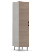 ARMADIO A UN POSTO PER CAMERA DI DEGENZA CASA DI RIPOSO - ANTA IN NOBILITATO MELAMINICO - CM 45x56,5x207h