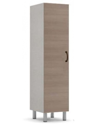 ARMADIO A UN POSTO PER CAMERA DI DEGENZA CASA DI RIPOSO - ANTA IN NOBILITATO MELAMINICO - CM 45x56,5x207h