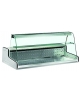 Vetrina fredda refrigerata da banco con vetri curvi e motore interno da cm. 100x93x65,5h