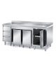 TAVOLO ARMADIATO CON 1 ANTA A BATTENTE, 2 TRAMOGGE E 1 CASSETTIERA A 3 CASSETTI H 15 CM - SENZA ALZATINA - CM. 200X70X87H