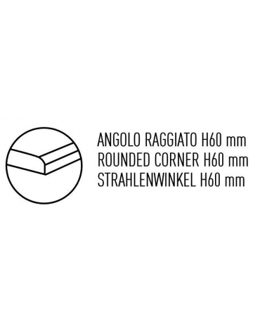 TAVOLO COMPOSIZIONE N°4 - 2 ANTE A BATTENTE CON 1 VANO PORTATEGLIE, TRAMOGGIA E 1 CASSETTONE ESTRAIBILE - CM. 220X80X87H