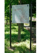 Bacheca in acciaio zincato con pannello in alluminio cm 200x150 - Da inghisare - Larghezza esterna cm 228