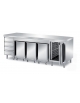 TAVOLO CENTRALE COMPOSIZIONE N°3 - 1 ANTA BATTENTE CON PORTATEGLIE, 3 TRAMOGGE E 1 CASSETTIERA A 4 CASSETTI - CM. 230X90X87H