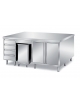 TAVOLO CENTRALE COMPOSIZIONE N°4 - 2 ELEMENTI CON 2 ANTE BATTENTE, 2 TRAMOGGE E 2 CASSETTIERE A 4 CASSETTI - CM. 200X140X87H