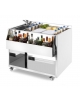 POSTAZIONE PER COCKTAIL STATION IN ACCIAIO INOX AISI 304 CON LAVELLO - CM. 100X70X83H