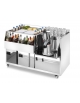 COCKTAIL STATION IN ACCIAIO INOX AISI 304 - CM. 125X70X83H