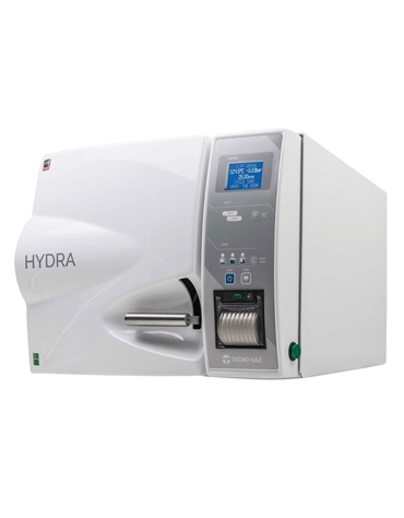 Autoclave a vapore acqueo "Hydra Evo 15 litri" 2 cicli di sterilizzazione - camera in acciaio inoc - cm Ø 24.5 x 32h