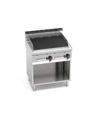 GRIGLIA PIETRA LAVICA A GAS SU MOBILE  cm 80x71.4x90h