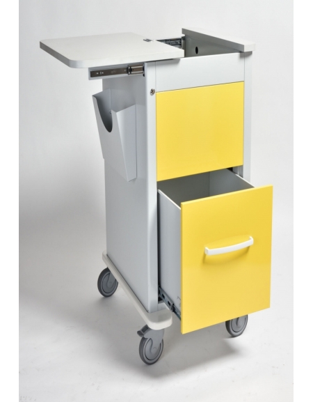 Carrello portalastre in acciaio verniciato e plastica tecnopolimerica - cm 82x64x100h