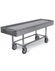 Barella carrello portasalme inox per tragitti interni - Portata Kg 180 - cm 220x68x81h
