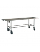 Barella portasalme inox semplice - Portata Kg 200 - cm 210x55x80h
