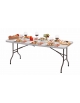 TAVOLO PIEGHEVOLE IN POLIETILENE MM 1829x762x736H