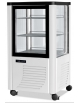 Vetrina pasticceria verticale bassa Litri 230 - ILLUMINAZIONE A LED - COLORE BIANCA - cm 70x70x128h