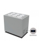 Banco gelati granite -5° -20°C - N° 6+4 Pozzetti gelato granite da Lt. 7,5 - SENZA CARAPINE - COLORE GRIGIO - CM 102X67,9X96,1H