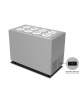 Banco gelati granite -5° -20°C - N° 8+6 Pozzetti gelato granite da Lt. 7,5 - SENZA CARAPINE - COLORE GRIGIO - CM 127X67,9X96,1H