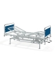 Letto degenza ospedaliero altezza variabile 3 snodi, 4 sezioni, 2 manovelle. Carrello altezza variabile oleodinamica