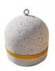 DISSUASORE VERTICALE KG 200 IN CEMENTO, FASCIA CATARIFRANGENTE - COLORE BIANCO TRAVERTINO - CM 52X52X52H - Conforme ai CAM