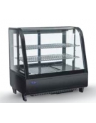 Espositore refrigerato da banco - colore nero - refrigerazione ventilata +1/+12°C - capacità Lt. 100 - cm 68,2x45x67,5h