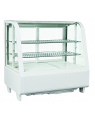 Espositore refrigerato da banco - colore bianco - refrigerazione ventilata +1/+12°C - capacità Lt. 100 - cm 68,2x45x67,5h