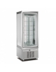 Vetrina pasticceria verticale Litri 420 - Refrigerazione statica +2/+10 °C - COLORE ARGENTO - N° 1 Lati a vetro - cm 70x65x190h