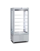 Vetrina pasticceria verticale Litri 600 - Refrigerazione statica+2°+10°C - N°4 Lati a vetro - cm 85x65x190h