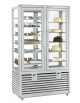 VETRINA GELATERIA DOPPIA VERTICALE STATICA -15° -25° C - N° 2 PORTE CON 2 MOTORI - 742 lt - CM 118X62X186H