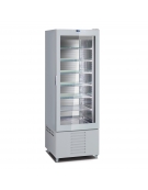 VETRINA GELATERIA VERTICALE STATICA 1 PORTA CON 1 LATO A VETRO -15° / -24°C - 450 lt - CM 65X65X190H