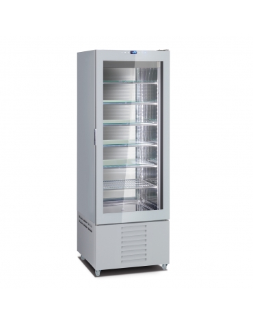 VETRINA GELATERIA DOPPIA VERTICALE STATICA 2 PORTE CON 1 MOTORE CM 118X62X189,5H