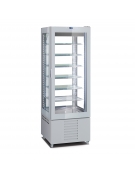 VETRINA GELATERIA VERTICALE STATICA 1 PORTA CON 4 LATI A VETRO -15° / -24°C - 450 lt - CM 65X65X190H