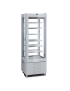 VETRINA GELATERIA VERTICALE STATICA 1 PORTA CON 4 LATI A VETRO -15° / -24°C - 450 lt - CM 65X65X190H