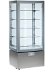Vetrina pasticceria verticale - Refrigerazione ventilata +2°+10°C - Colore Argento  - Capacità 457 Litri -  cm 80,5x64,5x184h