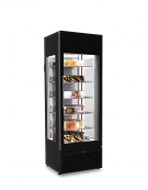 Vetrina porta singola pasticceria/gelateria ventilata positiva/negativa no-frost +5° -22°C-Colore Nero o Bianco-cm 66,8x77,3X200