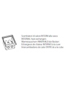 Friggitrice a gas 2 vasche Lt 13+13 su mobile - Bruciatori in vasca - Potenza totale Kw 18,8 - DIMENSIONI CM.60x70x85h