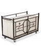 Carrello porta tavoli per catering pieghevoli - cm 180x85x99h
