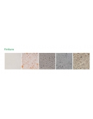 Fioriera rotonda a ciotola in cemento calcestruzzo per esterno - colore Bianco travertino - cm Ø139x52h